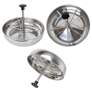 Comedero de acero inoxidable para lechones